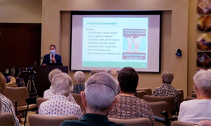 Thank you for the opportunity to speak on hip and knee arthritis at the Mather in Evanston. What a great turn out!